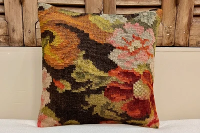 rozenkelim kussen nr.19100 45cm x 45cm incl binnenkussen 