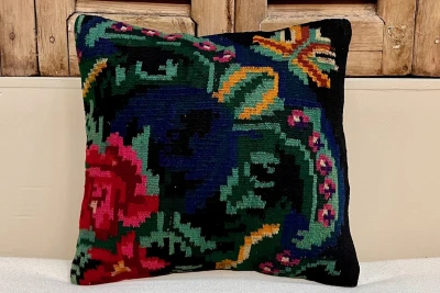 rozenkelim kussen nr.19105 40cm x 40cm incl binnenkussen 