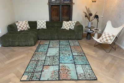 patchwork vloerkleed diverse kleuren nr.35453 233cm x 162cm