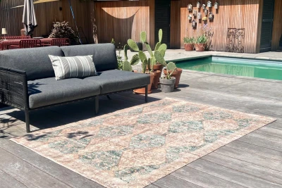 Outdoor-Teppich Rozenkelim 2870 aus PET-Flaschen