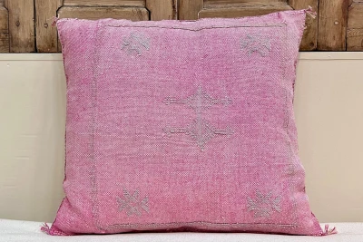 Sabra Kussen uit Marokko roze 45cm x 45cm incl vulling nr.55366