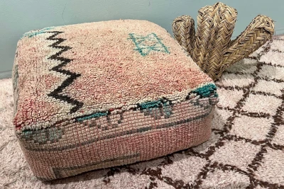 Marokkaanse Poef nr.55165 60cm x 60cm x 25cm incl. vulling