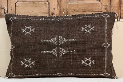 Sabra Kussen uit Marokko bruin 60cm x 40cm incl vulling nr.61125