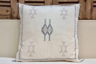 Sabra Kussen uit Marokko wit 45cm x 45cm incl vulling nr.94027