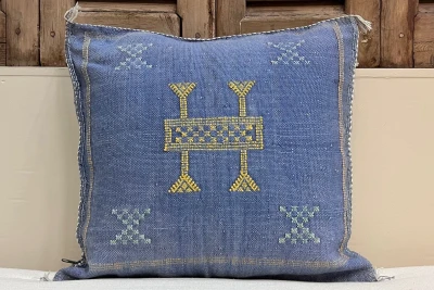 Sabra Kussen uit Marokko blauw 45cm x 45cm incl vulling nr.94035