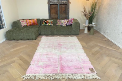 berber vloerkleed roze 42301 260cm x 160cm 