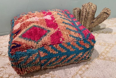 Marokkanischer Pouf Nr. 47039 60cm x 60cm x 25cm inkl. Füllung