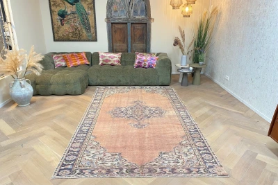 Vintage vloerkleed 36017 305cm x 179cm
