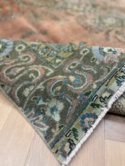 SALE Vintage kirman vloerkleed 11619 390cm x 285cm kleed heeft reparatie plek, zie foto