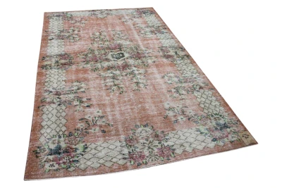 Vintage vloerkleed oranje 15777 285cm x 170cm