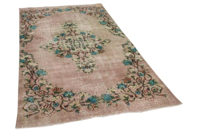 Vintage vloerkleed roze 16469 263cm x 151cm