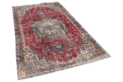 vintage vloerkleed rood 16949 270cm x 167cm