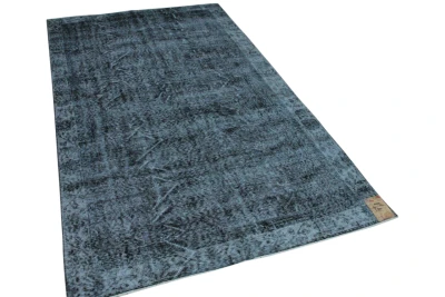 Vintage vloerkleed blauw, 262cm x 163cm, nr 18970