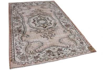 vintage vloerkleed oranje, groen 25177 253cm x 162cm