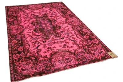 vintage vloerkleed roze 27288 290cm x 176cm
