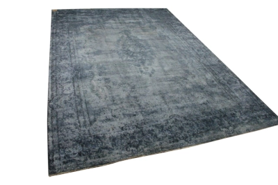 Vintage vloerkleed zwart, nr.59513 425cm x 294cm  