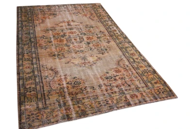 vintage vloerkleed bruin 6101 270cm x 170cm
