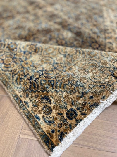 Vintage kirman vloerkleed 63649 221cm x 155cm