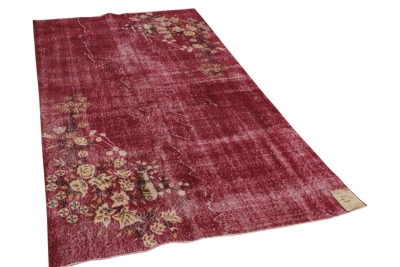 vintage vloerkleed rood 18303 266cm x 147cm   