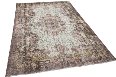 Vintage vloerkleed met groen 10826 289cm x 181cm