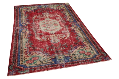 Vintage vloerkleed rood 16857 250cm x 164cm