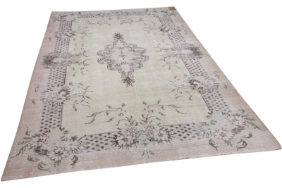 Vintage vloerkleed met groen 17627 316cm x 193cm