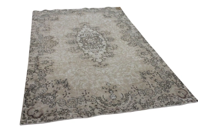 Vintage vloerkleed beige 19640 305cm x 180cm
