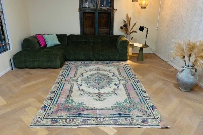 Vintage vloerkleed nr.19851 295cm x 195cm