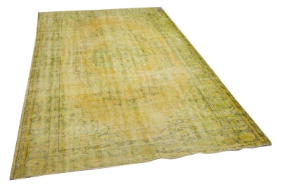 Vintage vloerkleed geel 25723 284cm x 176cm