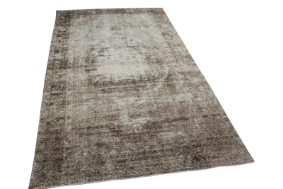 Vintage vloerkleed bruin 28927 262cm x 152cm