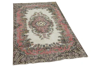 Vintage vloerkleed beige rood 34823 210cm x 106cm