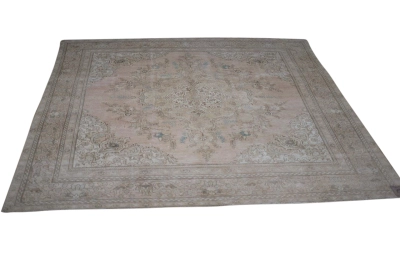 Vintage vloerkleed beige, blauw nr.54640 335cm x 285cm  