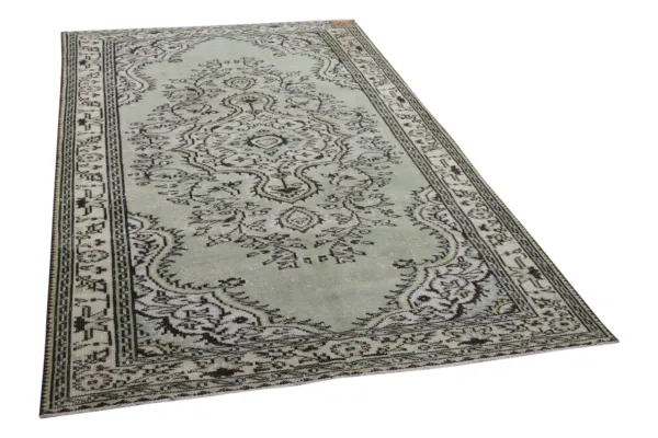 Vintage vloerkleed groen 10815 266cm x 167cm
