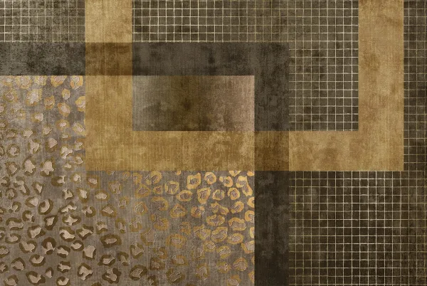 Sample sale Vintage look vloerkleed bruin / grijs 230cm x 160cm (showroom model)