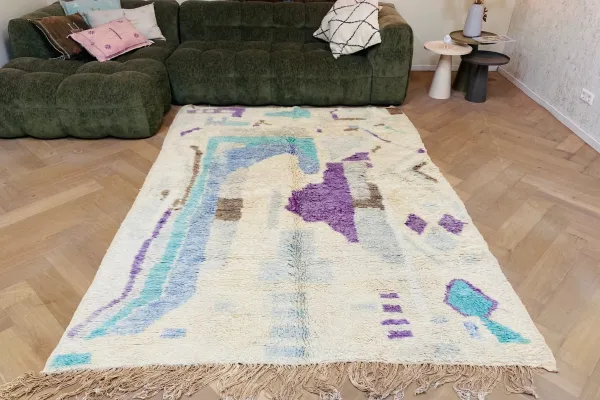 boujaad 14512 253cm x 190cm  met zachte pastel kleuren