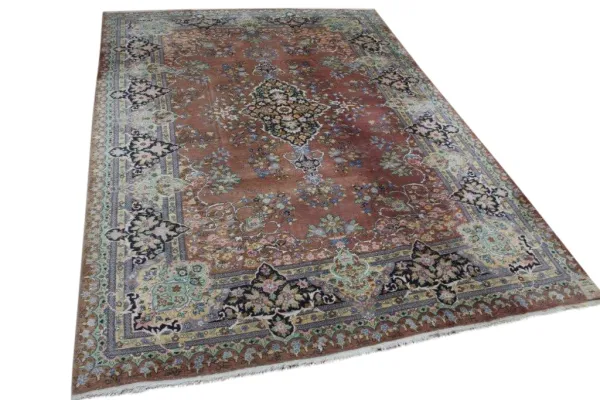 ongeschoren vintage vloerkleed nr.14639 345cm x 250cm