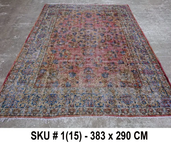 Vintage vloerkleed, nr.59001, 383cm x 290cm Dit kleed verwachten we half oktober binnen