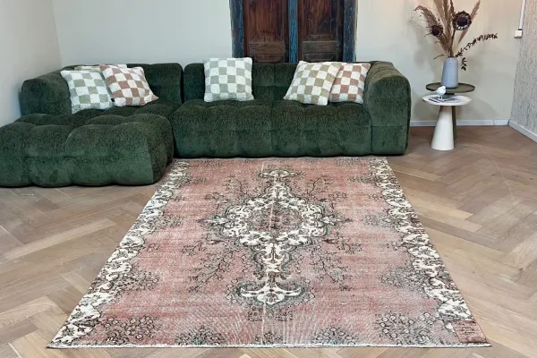 Vintage vloerkleed 25104 247cm x 176cm