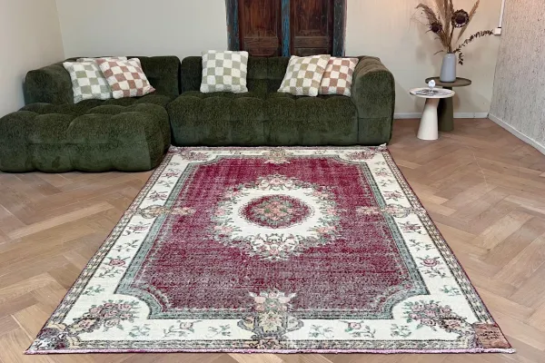 Vintage vloerkleed 27311 268cm x 192cm