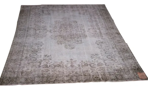 Vintage vloerkleed blauw nr.29697 312cm x 206cm