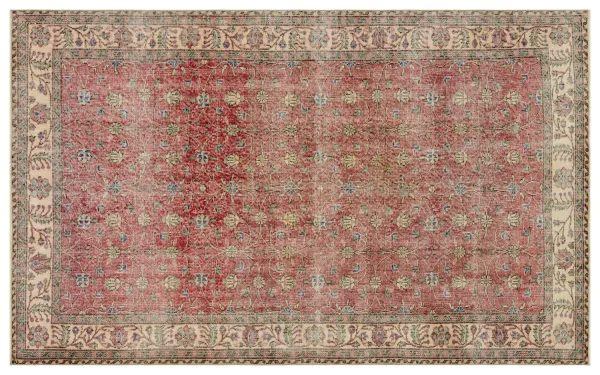 Vintage vloerkleed rood 34745 271cm x 174cm