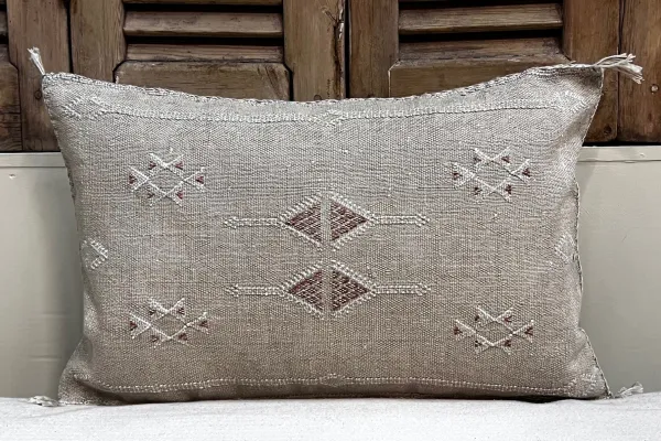 Sabra Kussen uit Marokko beige 60cm x 40cm incl vulling nr.93389