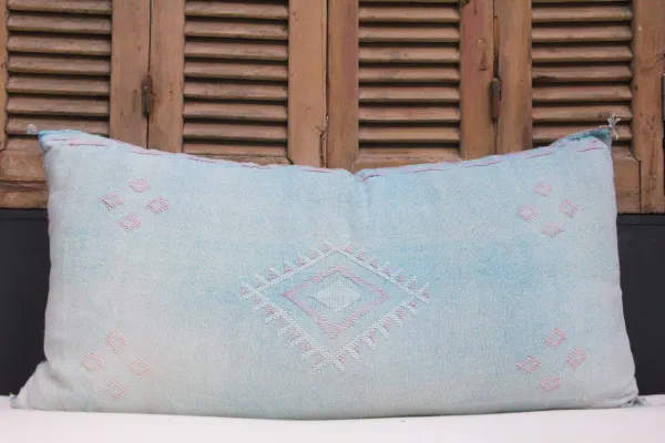 Sabra Kussen uit Marokko blauw 100cm x 50cm incl vulling nr. 58152