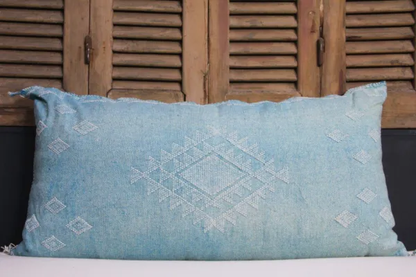 Sabra Kussen uit Marokko blauw 100cm x 50cm incl vulling nr. 58154
