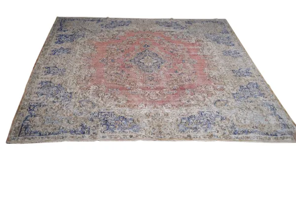 Vintage kirman vloerkleed 60011-395cm-x-298cm showroom model