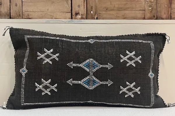 Sabra Kussen uit Marokko bruin 60cm x 40cm incl vulling nr.61202