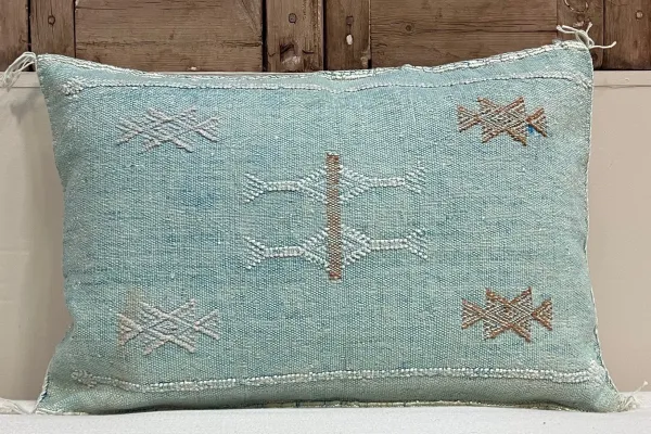 Sabra Kussen uit Marokko blauw 60cm x 40cm incl vulling nr.61263