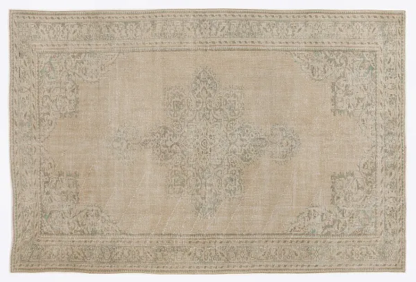 Vintage vloerkleed met beige 6852 304cm x 197cm