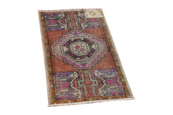 Vintage vloerkleed 71215 90cm x 53cm