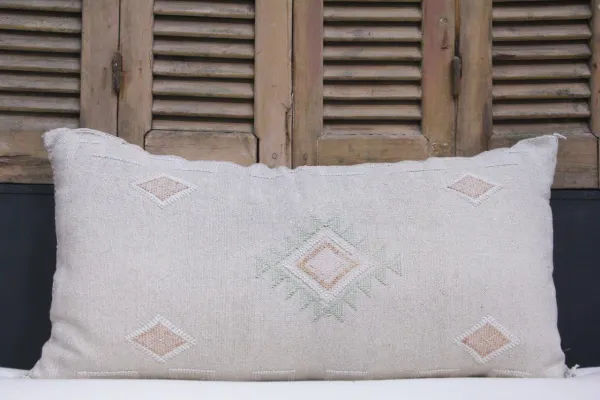 Sabra Kussen uit Marokko grijs 100cm x 50cm incl vulling nr. 80203